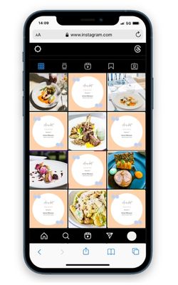 feed instagram restaurant - agence social media 3SC 