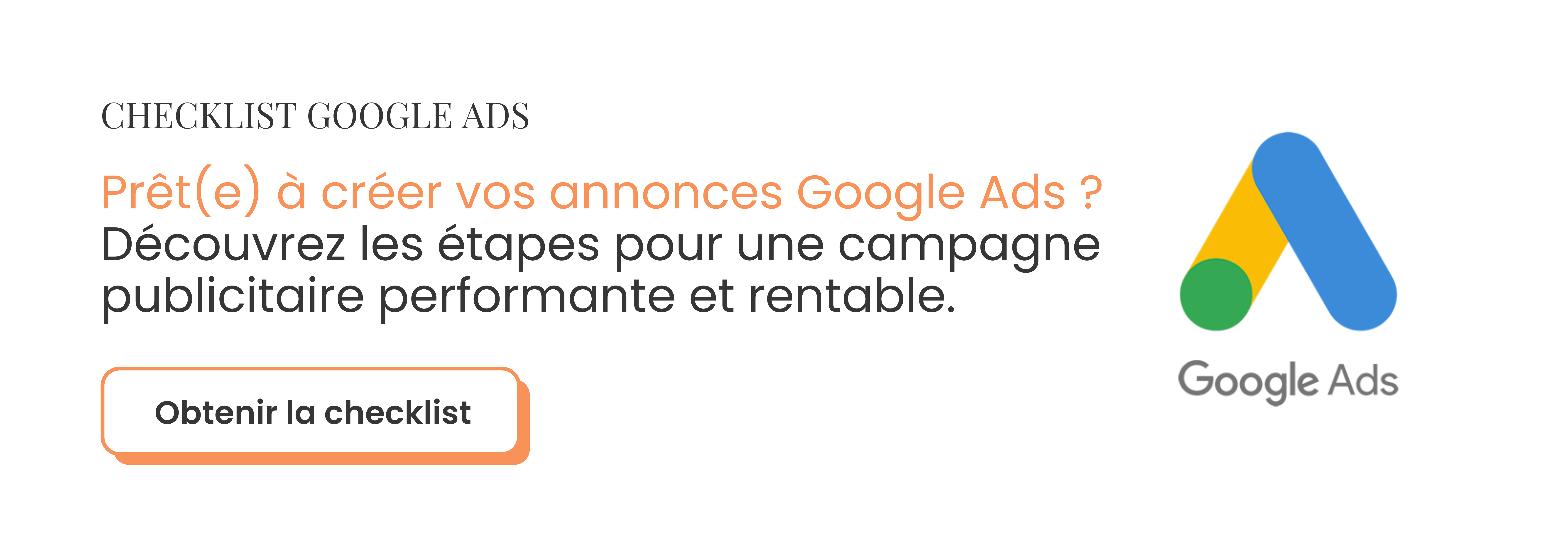 checklist création campagnes google ads - agence google ads 3SC Marseille