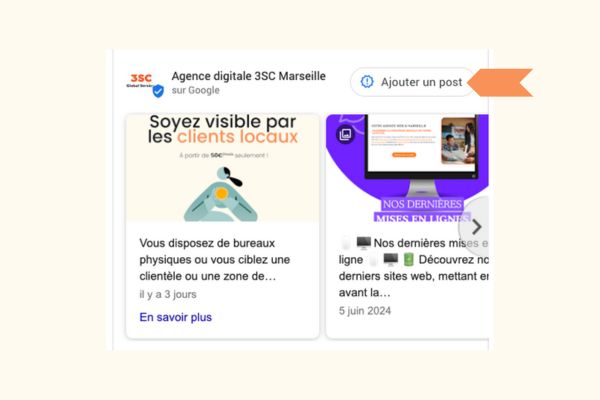 gestion fiche google business profile - agence digitale 3SC