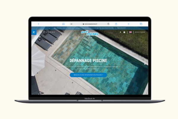 réalisation site internet pisciniste - agence web marseille