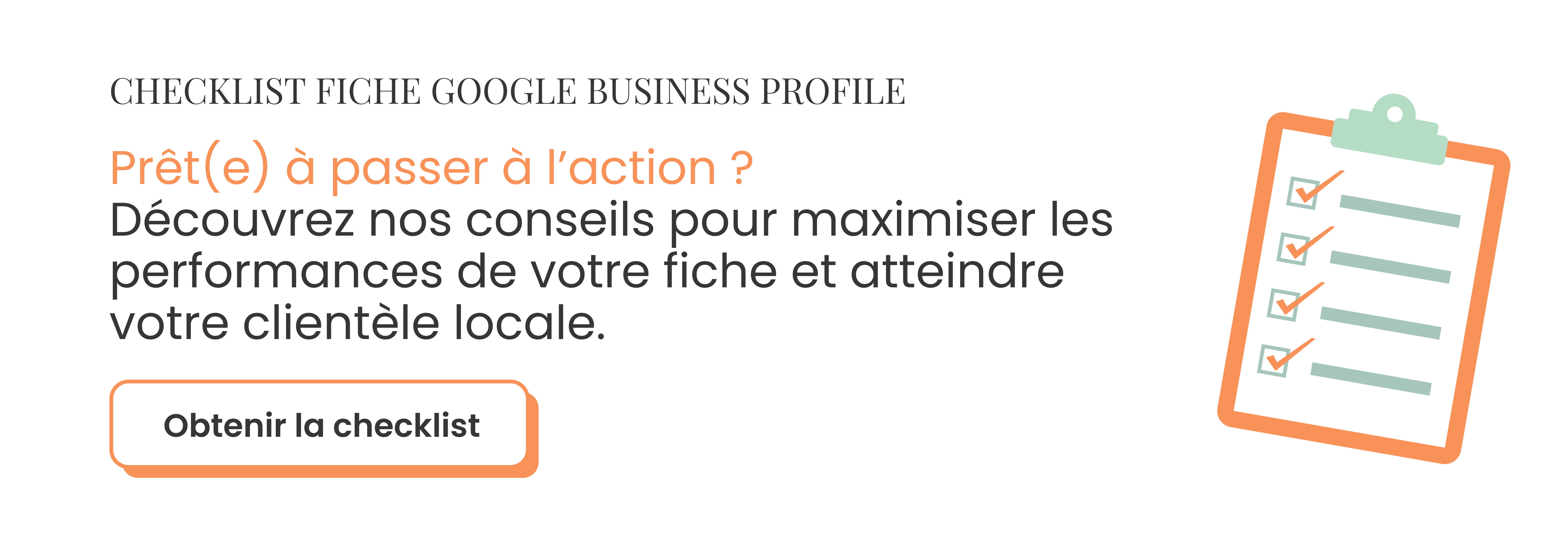 checklist seo local fiche Google