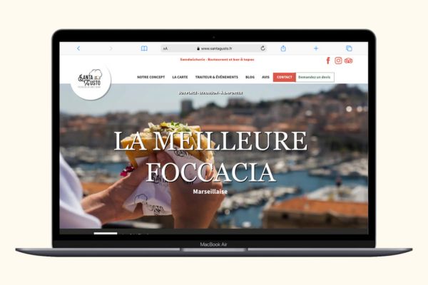 Refonte site web Santa Gusto - Agence Web 3SC Marseille