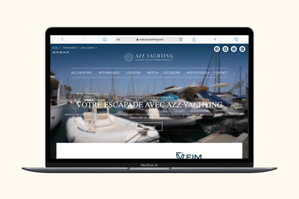 Refonte de site internet nautisme - agence digitale Var